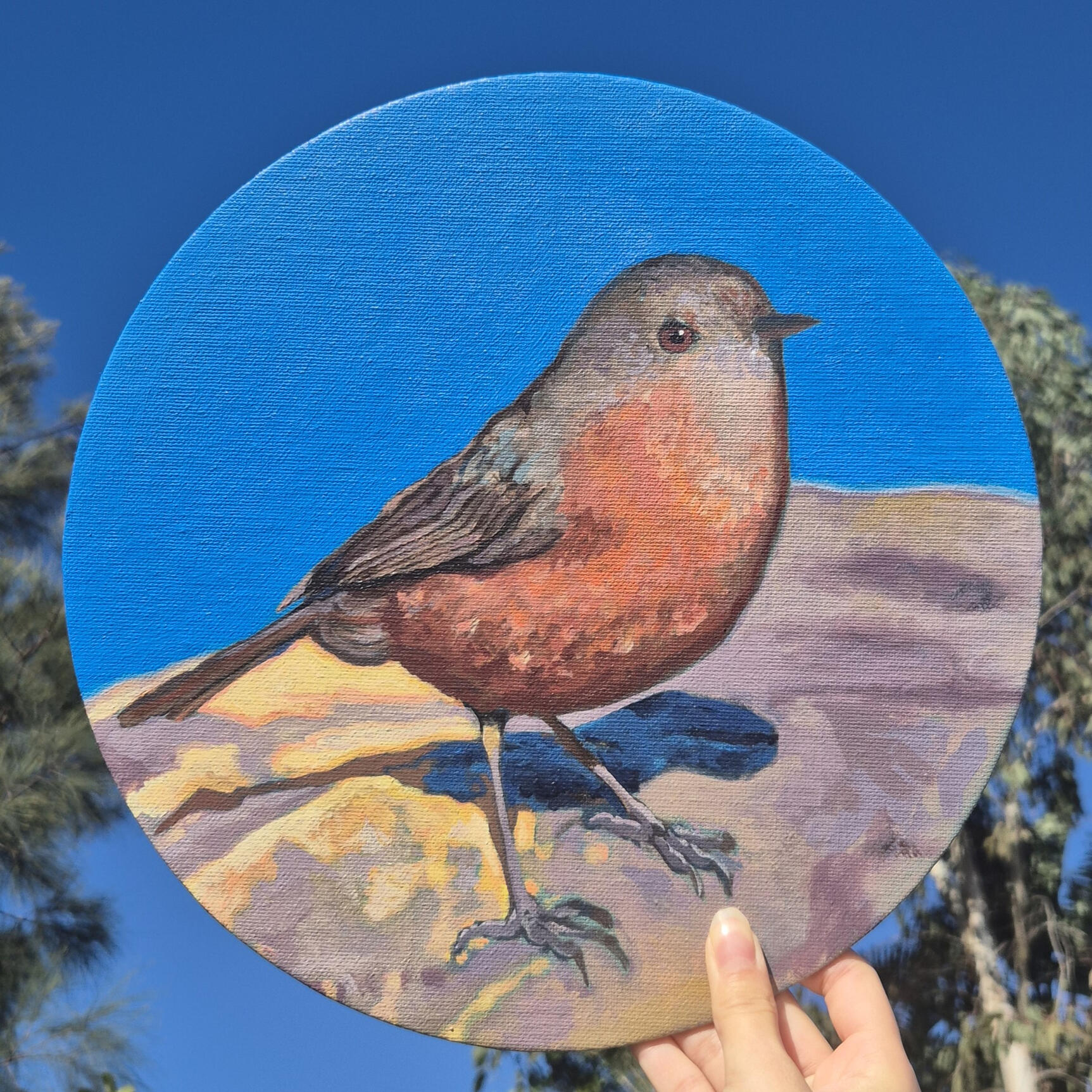 Rocker Warbler Painting my first commission ever!!!!